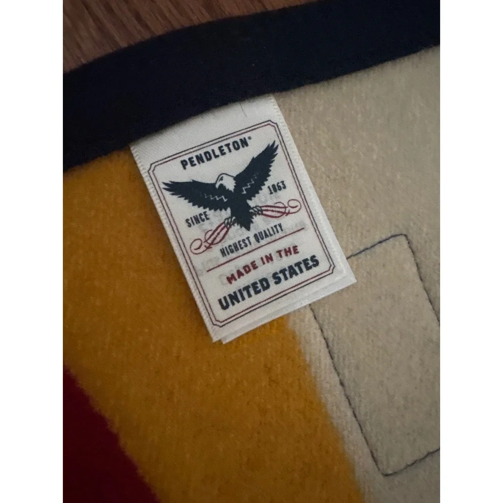Pendleton‎ Babbitt Ranches Saddle Blanket Wool Flagstaff Arizona Blue 34x60
